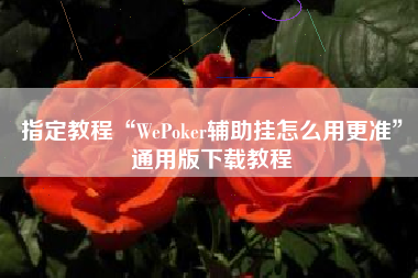 指定教程“WePoker辅助挂怎么用更准	”通用版下载教程