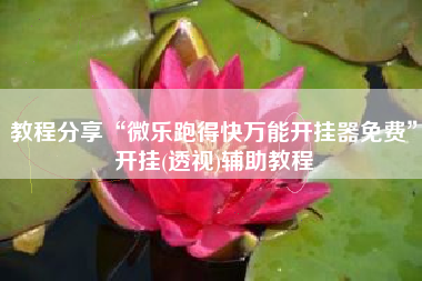 教程分享“微乐跑得快万能开挂器免费”开挂(透视)辅助教程