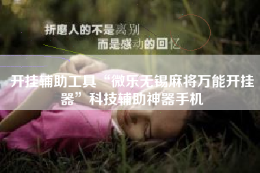 开挂辅助工具“微乐无锡麻将万能开挂器”科技辅助神器手机