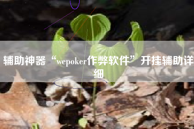 辅助神器“wepoker作弊软件	”开挂辅助详细