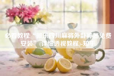 必看教程“微乐四川麻将外卦神器免费安装”(详细透视教程)-知乎