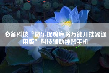 必备科技“微乐捉鸡麻将万能开挂器通用版”科技辅助神器手机