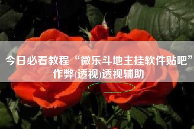 今日必看教程“微乐斗地主挂软件贴吧”作弊(透视)透视辅助