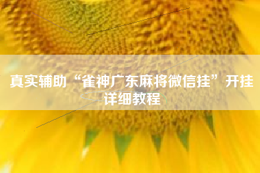 真实辅助“雀神广东麻将微信挂”开挂详细教程