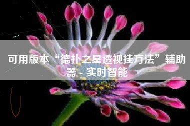 可用版本“德扑之星透视挂方法	”辅助器 - 实时智能