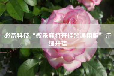 必备科技“微乐麻将开挂器通用版	”详细开挂