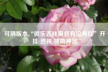 可用版本“微乐吉林麻将有没有挂”开挂(透视)辅助神器