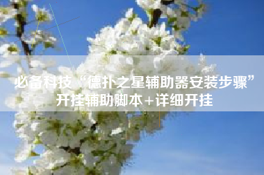 必备科技“德扑之星辅助器安装步骤	”开挂辅助脚本+详细开挂