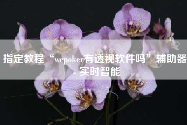 指定教程“wepoker有透视软件吗”辅助器 - 实时智能