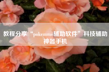 教程分享“pokemmo辅助软件	”科技辅助神器手机