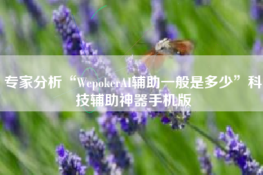 专家分析“WepokerAI辅助一般是多少”科技辅助神器手机版