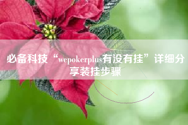必备科技“wepokerplus有没有挂”详细分享装挂步骤