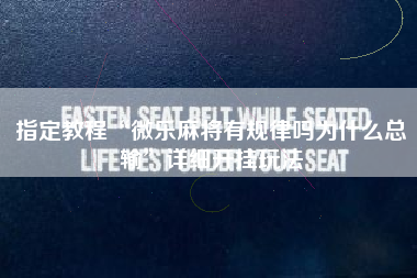 指定教程“微乐麻将有规律吗为什么总输	”详细开挂玩法