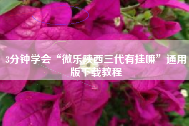 3分钟学会“微乐陕西三代有挂嘛	”通用版下载教程