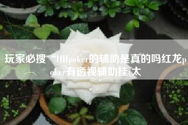 玩家必搜“HHpoker的辅助是真的吗红龙poker有透视辅助挂(太