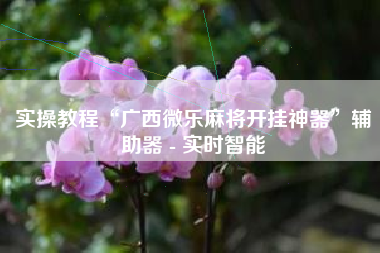 实操教程“广西微乐麻将开挂神器”辅助器 - 实时智能