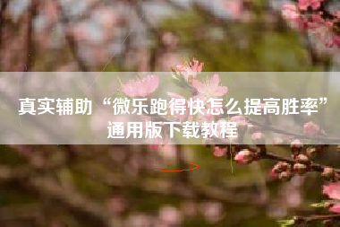 真实辅助“微乐跑得快怎么提高胜率	”通用版下载教程